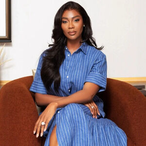 ZARA Long Striped Lapel Cardigan Dress for Women Plus Size African Elegant